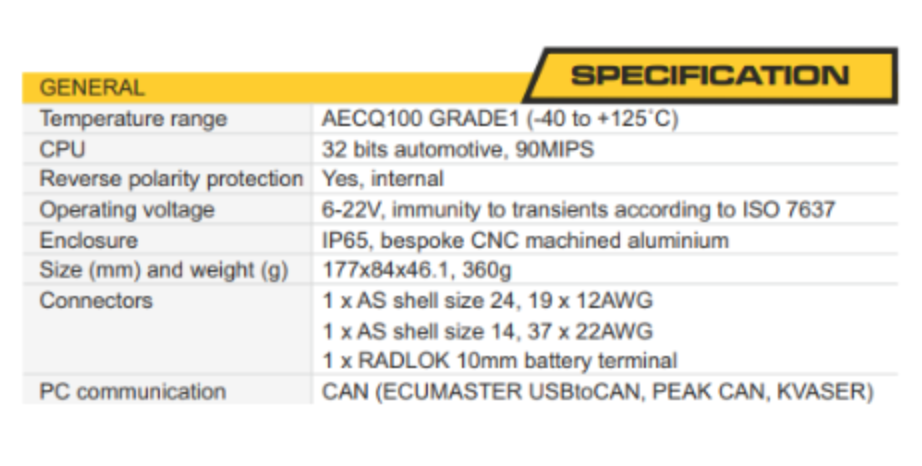ECUMASTER PMU16 AS Autosport - PDU Power Management Distribution Unit Module