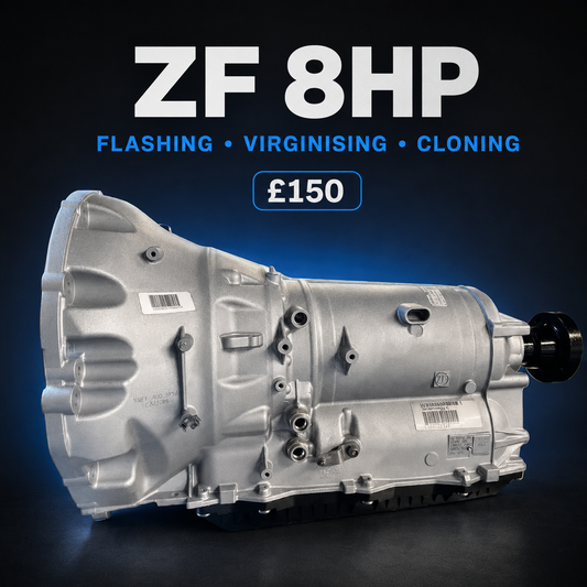 ZF 8HP Gearbox Flashing, Virginising & Cloning Service